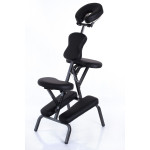 RestPro Relax Black Φορητό Κρεβάτι Καρέκλα Βαλίτσα Φυσικοθεραπείας Εργονομικό Κάθισμα Μασάζ